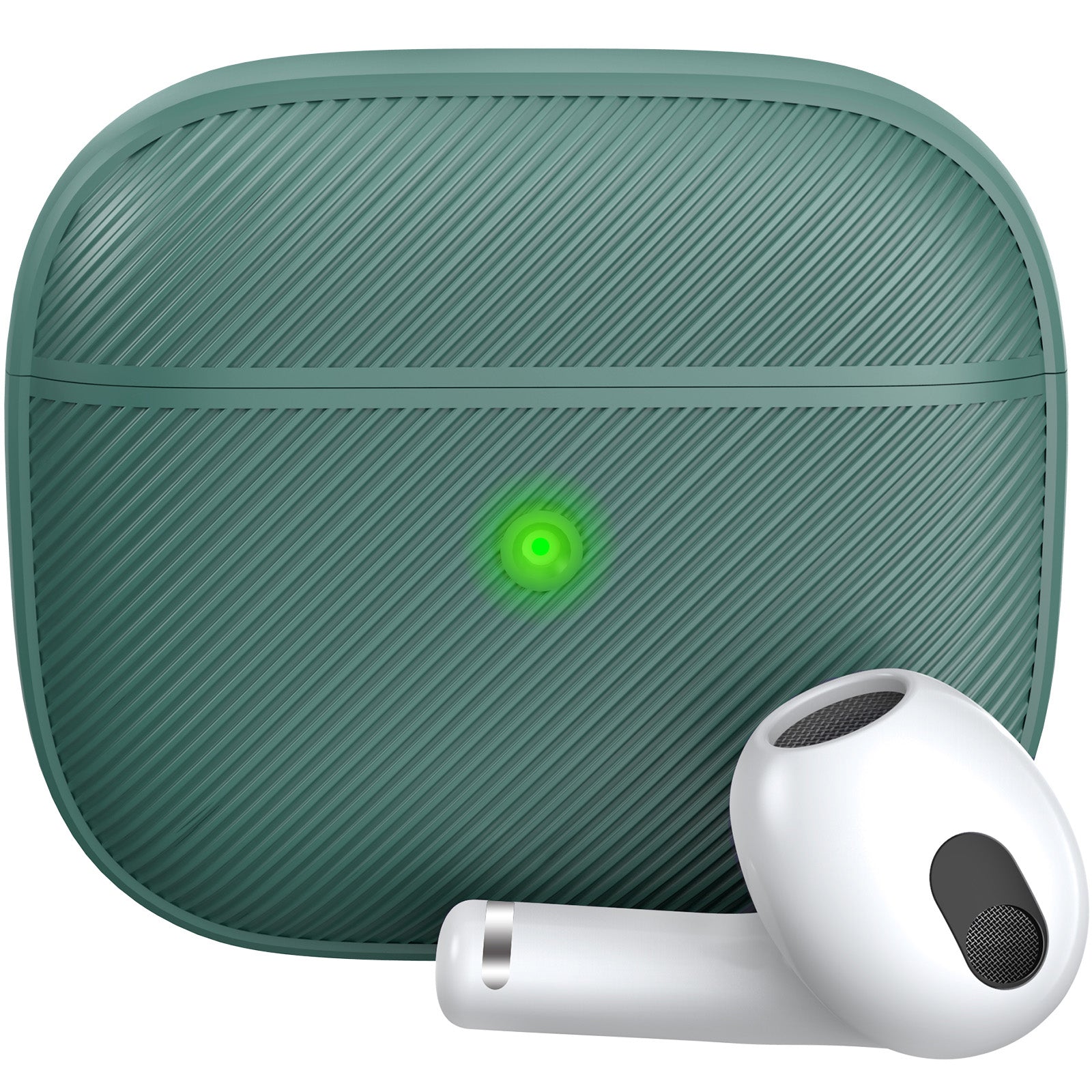 AHASTYLE PT177 For Apple AirPods 3 Stripe Design Bluetooth Earphone Drop-proof Cover Splittable Soft Silicone Protective Case AHASTYLE PT177 For Apple AirPods 3 Stripe Design Bluetooth Earphone Drop-proof Cover Splittable Soft Silicone Protective Case